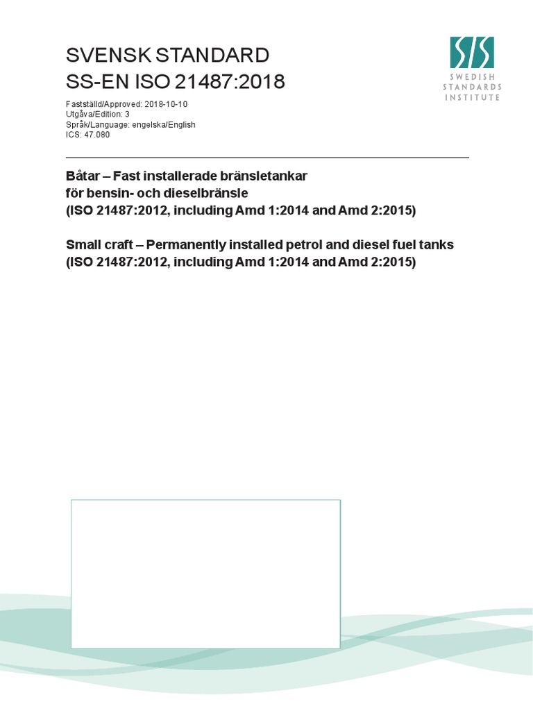 ISO 21487 - 2018 Up To Page 3 of XX | PDF