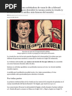 Historia de la Variolización y Vacunas | PDF | Viruela | Vacunas