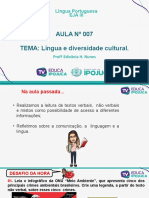 Aula 07 - Língua e Diversidade Cultural - Eja Iii