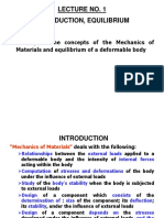 Objectives:: Lecture No. 1 Introduction, Equilibrium