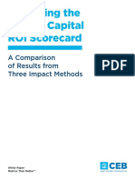 Validating The Human Capital ROI Scorecard Whitepaper