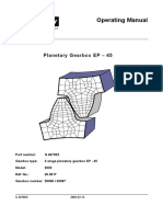 Operating Manual: Planetary Gearbox EP - 45