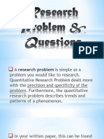 RESEARCH PROBLEM