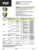 Modicon Premium PCMCIA Cards