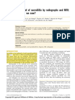 Assessment of Sacroiliitis by Radiographs and MRI