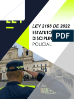 Cartilla LEY 2196 DE 2022 Estatuto Disciplinario Policial