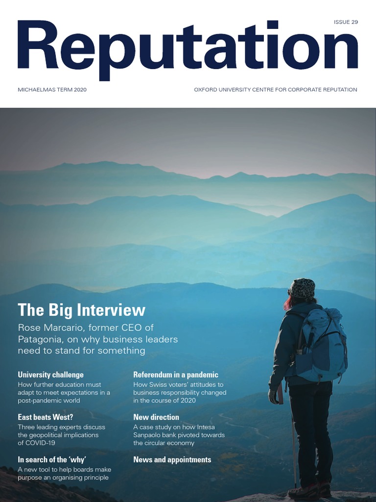 Reputation Magazine 29, Michaelmas 2020 | PDF | Massive Open Online ...