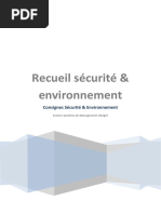 Recueil Sécurité & Environnement