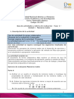 Guía de Actividades y Rúbrica de Evaluación - Unidad 1 - Fase 2 - Números Reales