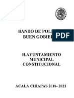 BANDO DE POLICIA Y BUEN GOBIERNO ACTUALIZACION