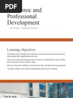 Academic and Professional Development L1 2021-22