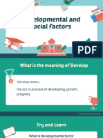 Developmental and social factors: Principles of learning