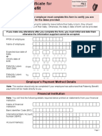 Paternity Benefit: Employed, Your Employer Must Complete This Form To Certify You Are