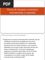 Proces de Integrare Economica Internationala Si Regionala
