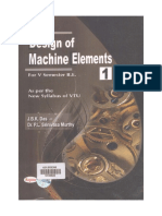 Design of Machine Elements-I by Das JBK