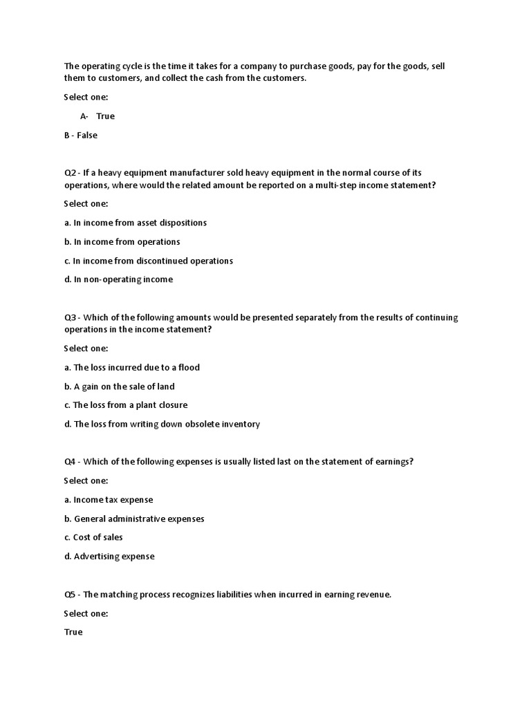 Financial Accounting Chapter 3 | PDF | Expense | Income Statement