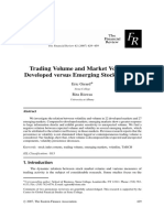 Trading Volume and Market Volatility: Developed Versus Emerging Stock Markets