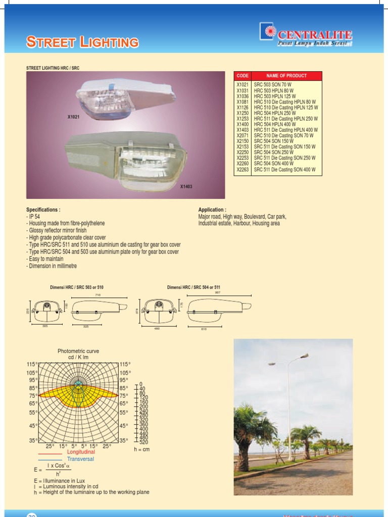 Comprehensive Street Lighting Solutions | PDF | Street Light ...