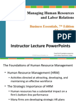 Managing Human Resources and Labor Relations: Instructor Lecture Powerpoints