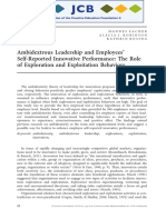 Journal of Creative Behavior - 2014 - Zacher - Ambidextrous Leadership and Employees Self Reported Innovative Performance