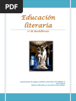 Educación Literaria. 2º Bachillerato. Departamento de Lengua y Literatura. IES Alhakén II. Curso 19-20. Profesora Rosa Muñoz