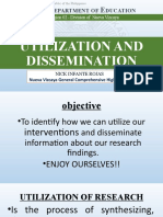 Utilization and Dissemination