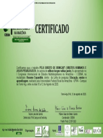 Certificado Pelo Direito de Brincar