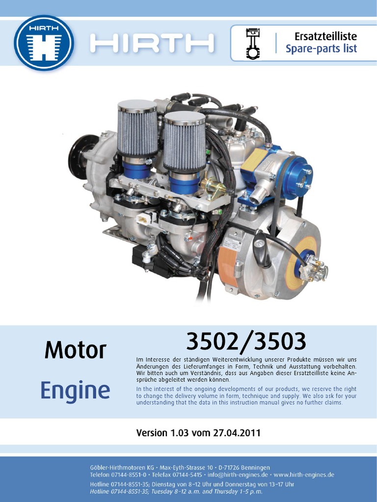 Hirth 3502 - 3503 | PDF