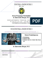 Kuliah 4 - Interval Kepercayaan Dan Estimasi - 1 (RTI-1210)