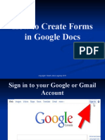 How To Create Forms in Google Docs