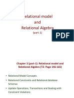 Relational Model and Relational Algebra (Part 1