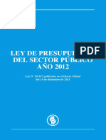 Ley de Presupuestos 2012