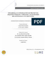 Desarrollo e integración de proyectos arquitectónicos