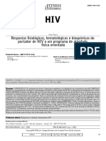 Respostas Fisiológicas, Hematológicas e Bioquímicas Do Portador de HIV A Um Programa de Atividade Física Orientada