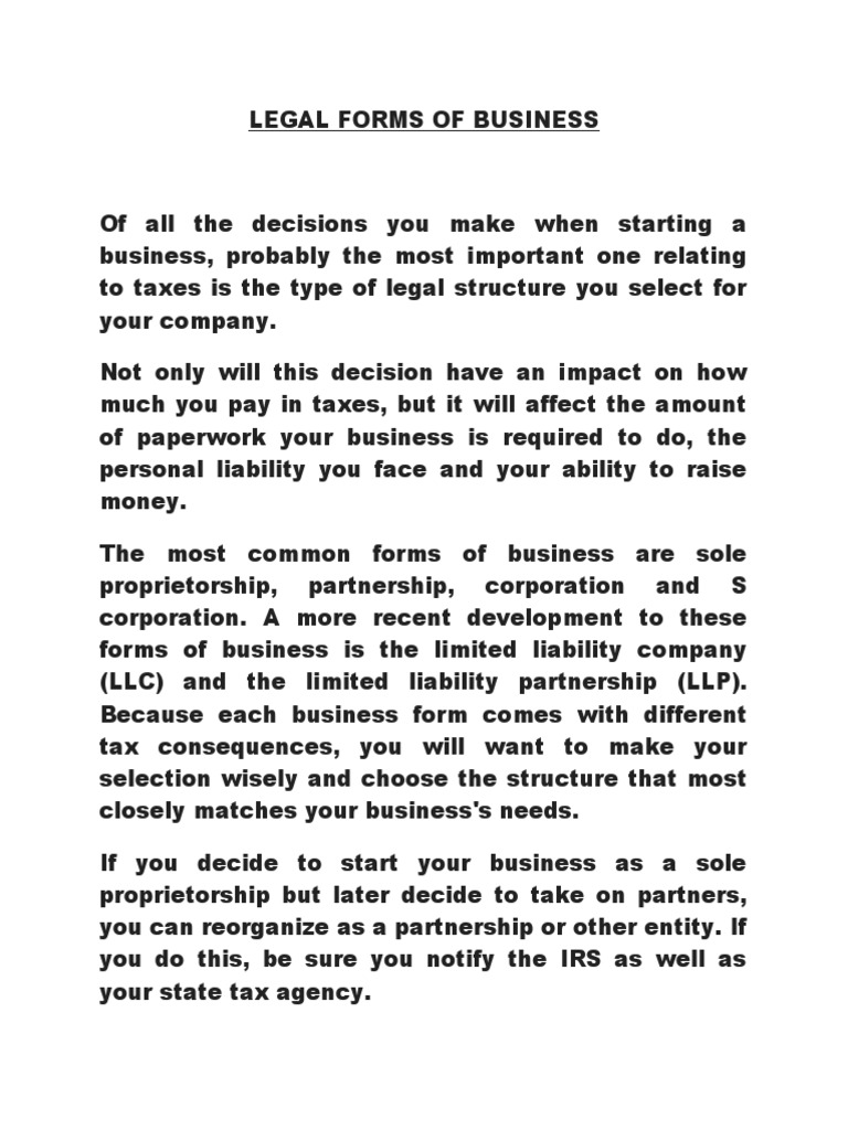 WEEK planLEGAL FORMS OF BUSINESS PDF Partnership