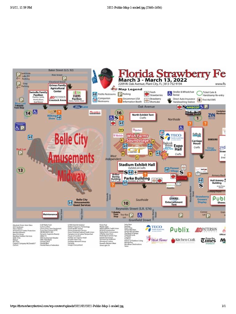 2022 Strawberry Festival Map PDF