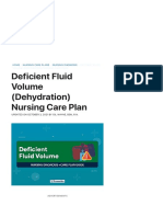 Fluid Volume Deficit (Dehydration) Nursing Care Plan - Nurseslabs