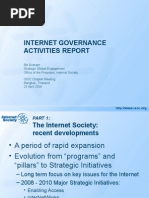 Internet Governance Activities Report