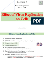 Lecture 5 - Effect of Virus Replication On Cells CLSM-213
