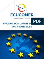 Productos 0 Aranceles Union Europea 2022