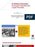 Pertemuan 2 - Tinjauan Historis Pancasila Sejarah-Perumusan Pancasila Dan Fungsi Pancasila