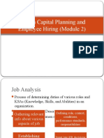 Human Capital Planning and Employee Hiring (Module2)