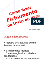 COMO FAZER FICHAMENTO DE TEXTO OU LIVRO