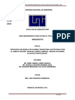 Tesis - Modelo de Vivienda Sustentable Bilwi Pto. Cabezas