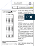 9° Ano 4° Bimestre (Geografia)