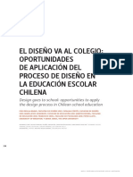 El diseño va al colegio - oportunidades de aplicación del proceso de diseño en la educación chilena