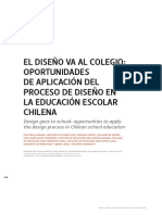 El Diseño Va Al Colegio - Oportunidades de Aplicación Del Proceso de Diseño en La Educación Chilena