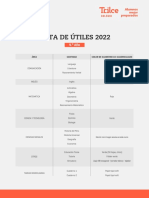 Lista de Útiles 2022 - 4.año