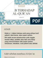 Adab Terhadap Al-Qur'an