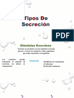 Tipos de secreción glandular